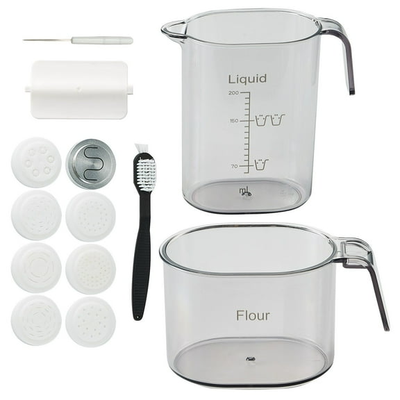 Electric Pasta & Noodle Maker 8 Pasta Shapes Automatic Machine, Includes Dough Hook for Perfect Dough