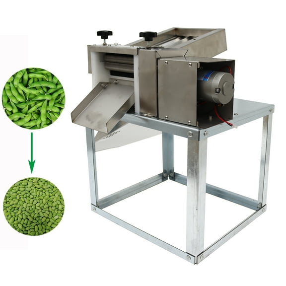 Electric Pea Peeling Machine Stainless Steel Bean Sheller Peeler for Peas Beans Soy 110Lbs/H
