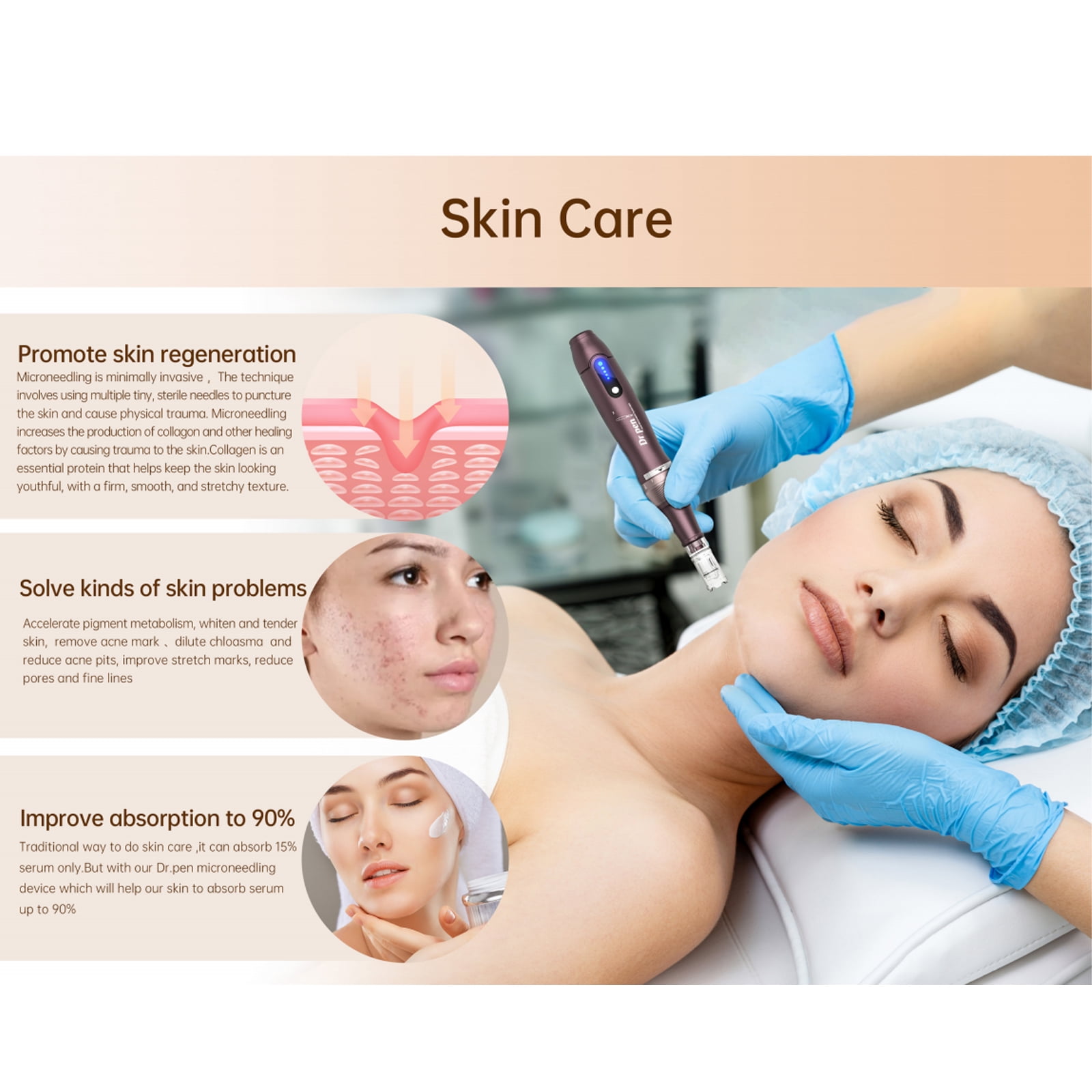 Electric Pen,Care Tool Kit Serum Applicator Auto A10 Pen Serum Auto ...