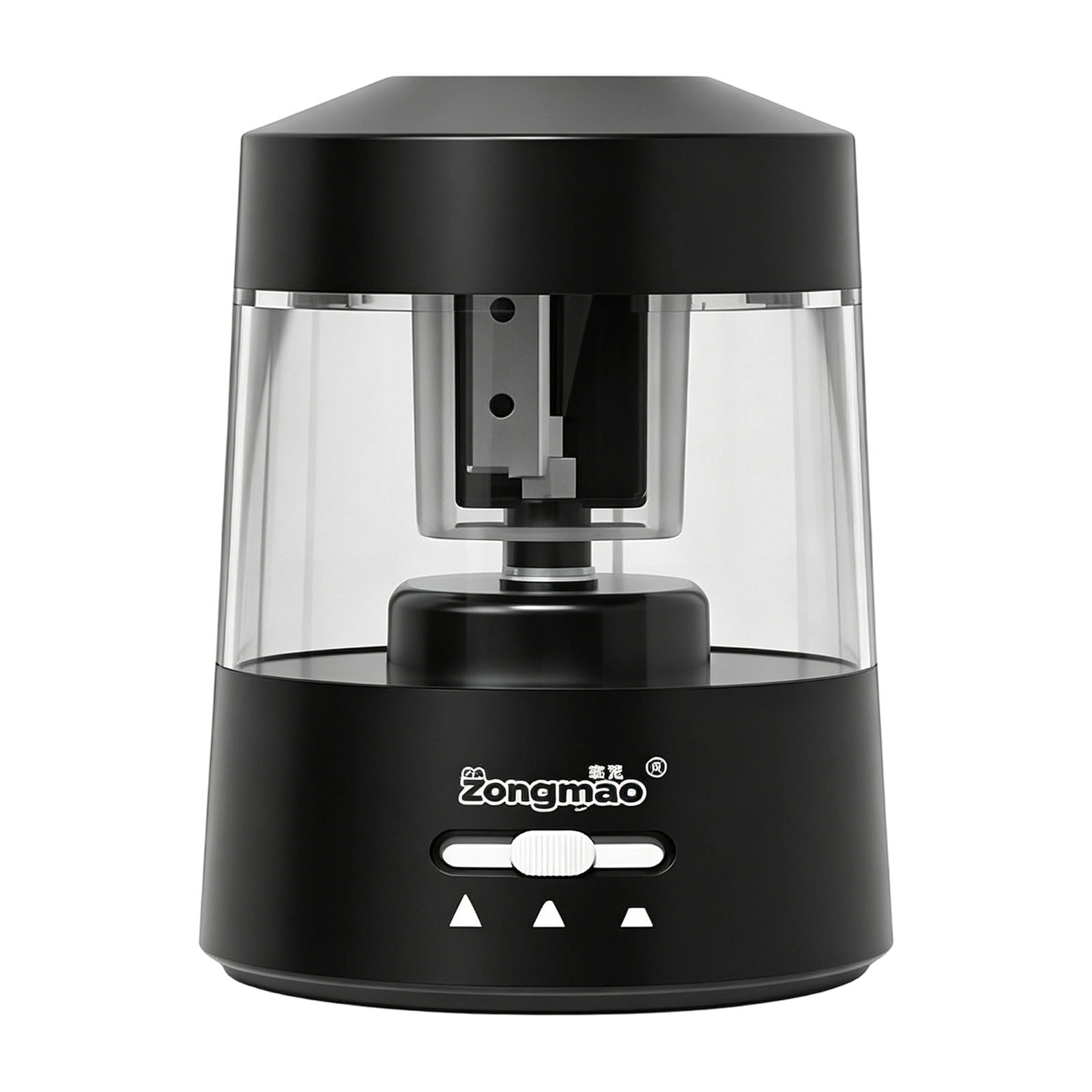Electric Pencil Sharpener - 3 Modes, Battery Powered & USB, Auto Stop Fast Sharpening for Colored Pencil, Office Home, 6-12mm, Black