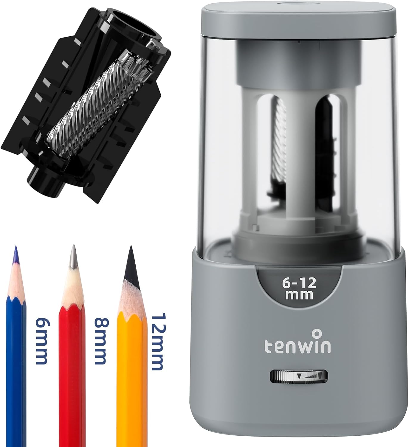 Electric Pencil Sharpener, Auto Stop Pencil Sharpener for Colored