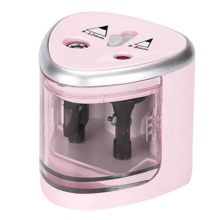 Electric Pencil Sharpener, Double Hole, Battery Operated, for 6-12mm Pencils