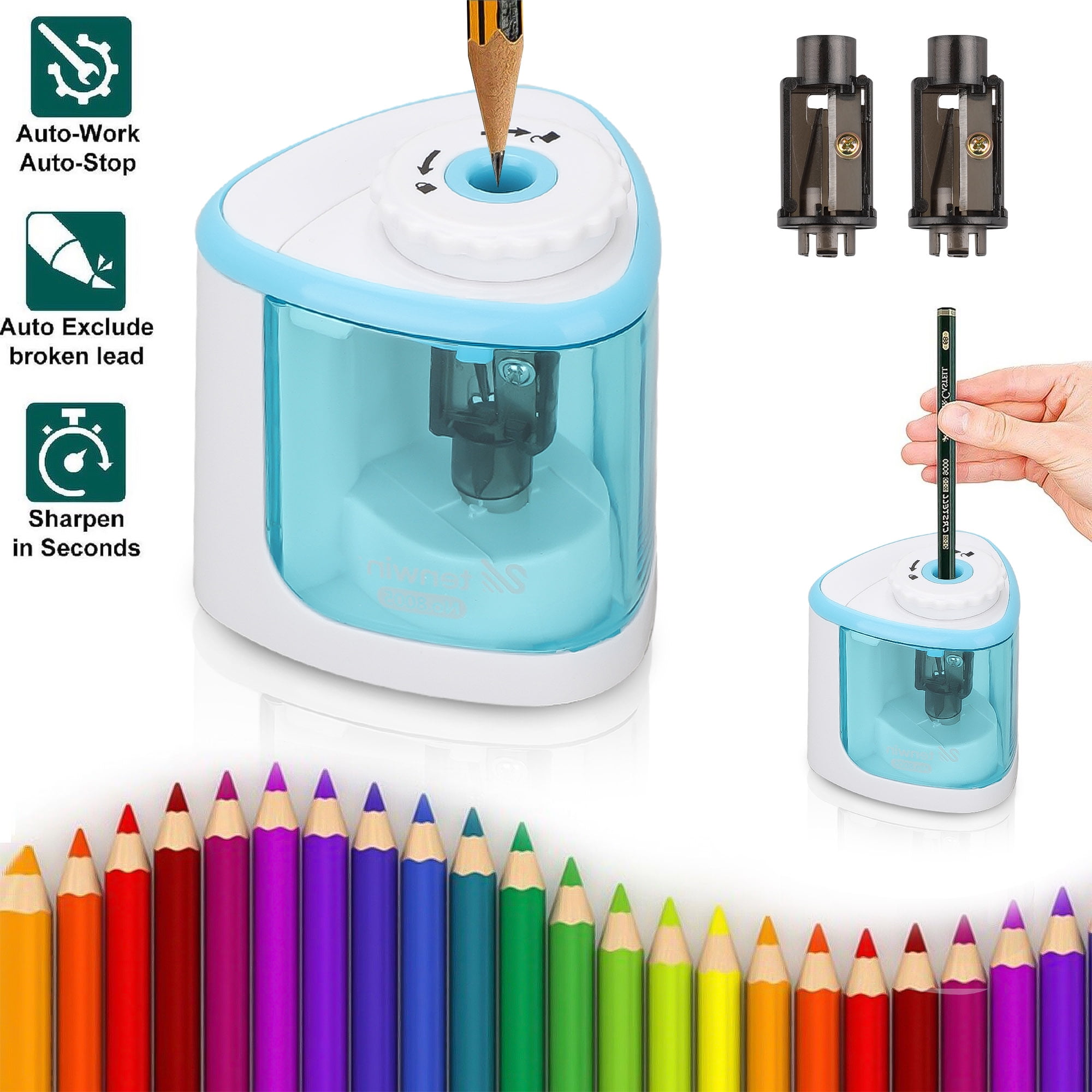 Electric Pencil Sharpener, EEEkit Battery Operated Automated Cordless