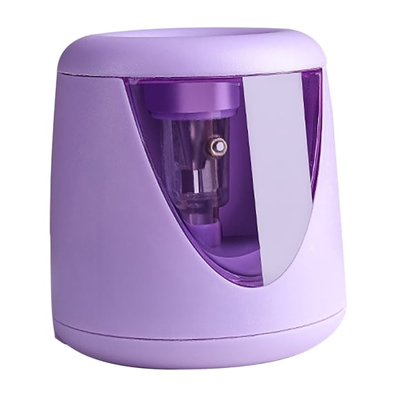 Electric Pencil Sharpener, Fully Automatic Battery Operated Sharpener for stdnts, Hands Free, Large Shavings Bin for Home Sch-l Office - Portable