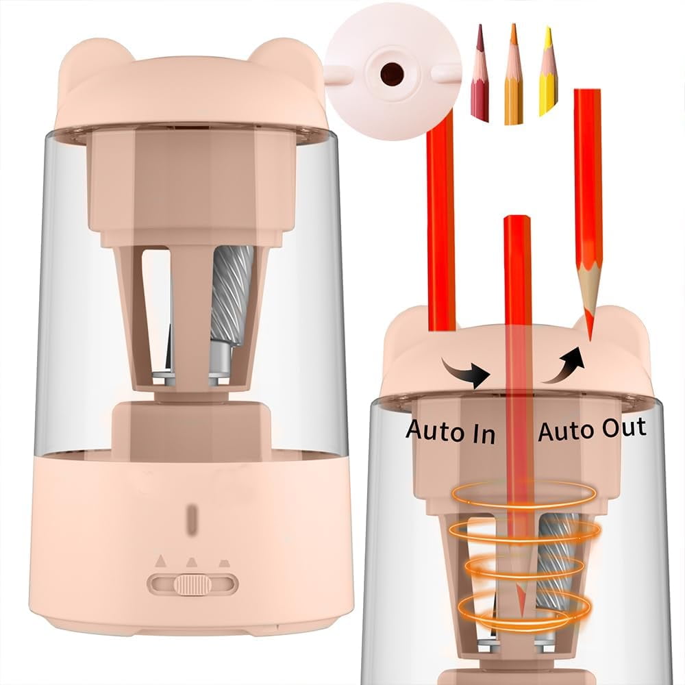 Electric Pencil Sharpener, Fully Automatic Pencil Sharpener,Regargeable