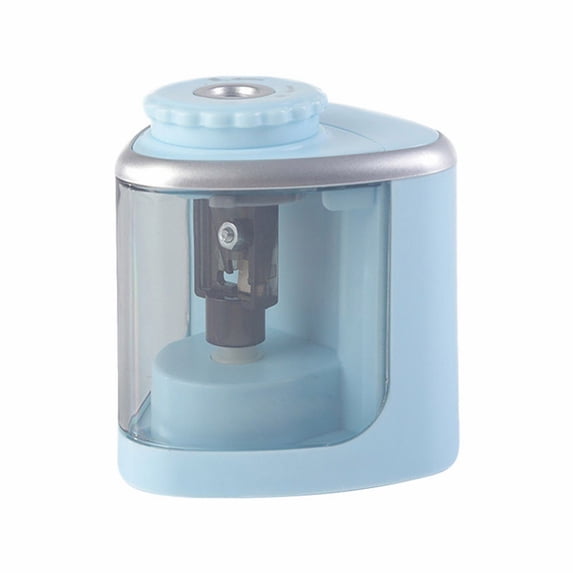 Electric Pencil Sharpener with Manual and Automatic Modes, Portable Automatic Pencil Sharpener for Colored Pencils and Standard Pencils, ABS Pencil Sharpener Box for Home Office Supplies