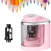Electric Pencil Sharpener, SUWU Automatic Sharpener Fit for No.2 and 6-8 mm Pencils, Electric Sharpener with Auto Stop - Black