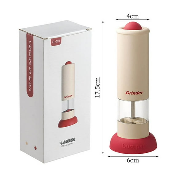 Electric Pepper Grinder | Simulates Hand Grinding for Aroma | Ceramic Core | Adjustable Coarseness | Rechargeable USB-C Portable Spice Mill | Compact Transparent Chamber 0.74oz | For Kitchen & BBQ