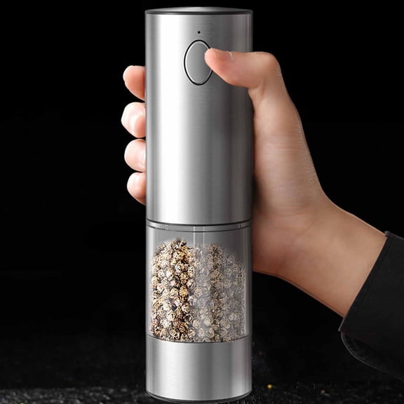 Electric Pepper Grinder, Wireless Rechargeable Household Grinder With Rose Design, Flaxseed & Herb Mill For Kitchen Cooking