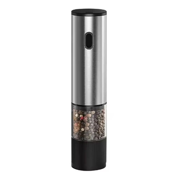 Electric Pepper Grinder with Adjustable Coarseness, Rechargeable Automatic Salt and Spice Mill, One-Touch Gravity Grinder with LED Light