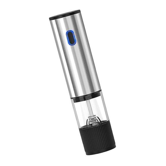 Electric Pepper Mill Multipurpose Rechargeable Automatic Grinder For Seasonings Salt Kitchen Gadget With Clear ABS Body