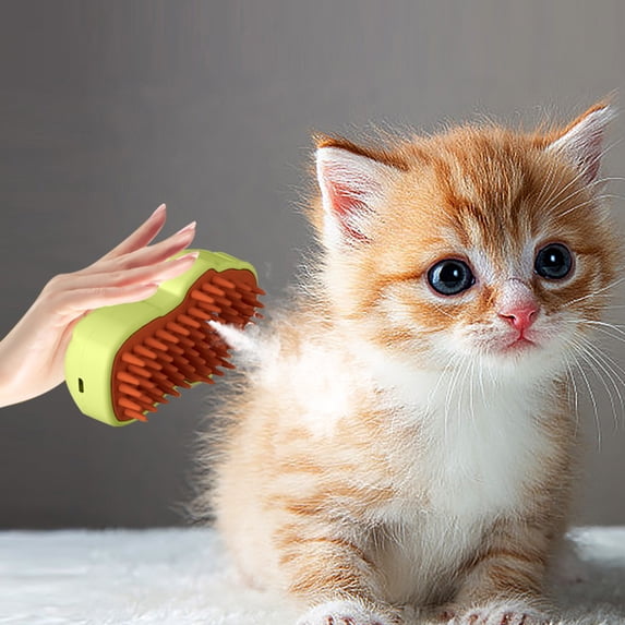 Electric Pet Grooming Brush with Spray Function, Gentle Massage and Reduces Shedding for Dogs and Cats