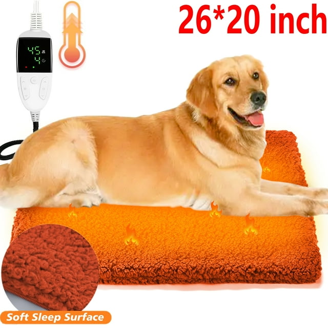 Electric Pet Heating Pad Bed for Cat Dog Large Indoor Outdoor