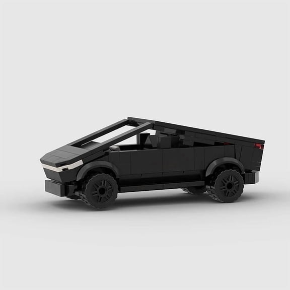 Electric Pickup Truck Building Block Toy Car Model Kit, 196 Pieces