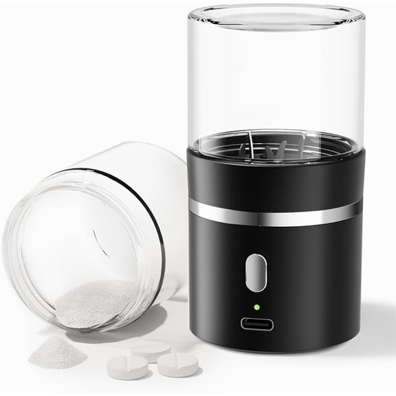 Electric Pill Crusher,Portable Cordless Pill Crusher Fine Powder for Travel,Easily Crush Pills&Vitamins for Elderly,Pets