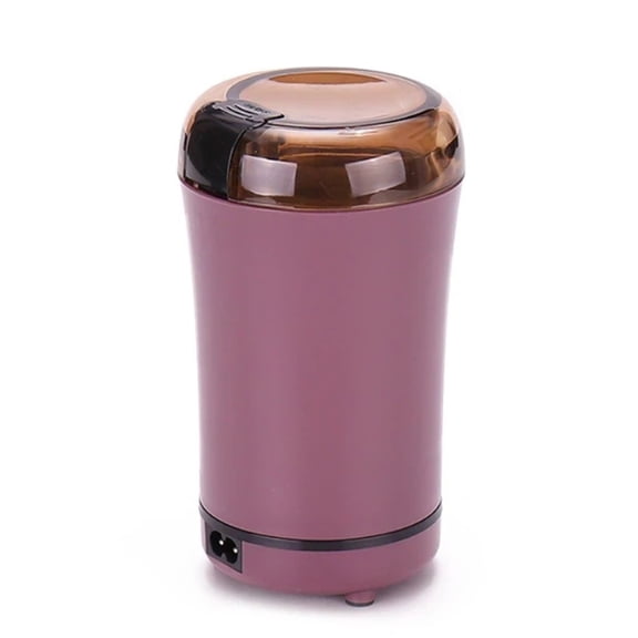 Electric Pill Crusher and Grinder - Fine Powder for Small or Large Pills, Elders or Pets. Coffee Bean Grinder. (Purple)