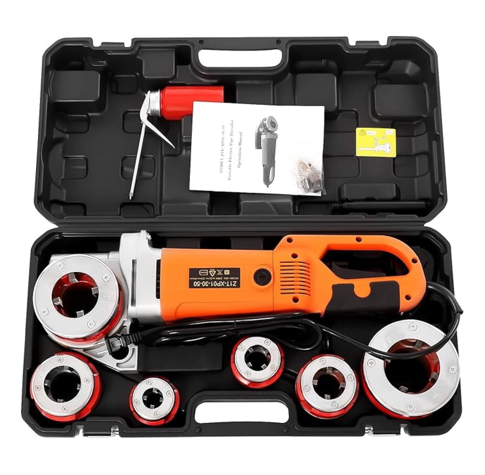 Pi Thread Electric Pipe Threader W/6 Pipe Cutter 1/2