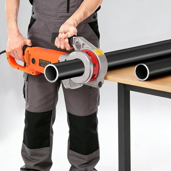 Electric Pipe Threading Machine 2300W, Portable Pipe Threader with 6 Thread Dies, Multifunctional Thread Cutting Tool for Various Pipeline Plumbing Work