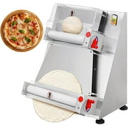 Electric Pizza Dough Roller Sheeter Commercial Pastry Press Making Machine Double Roller Max 15.75" Bakery Equipments for Noodle Bread Pizza 110V