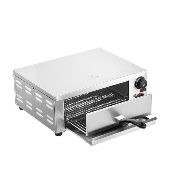 Electric Pizza Oven 12-inch, 1500W Countertop Oven with Temp Control & Timer, Stainless Steel, Even Baking, Easy Clean, for Home & Commercial Kitchens