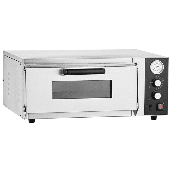 Electric Pizza Oven, 18-Inch Commercial Pizza Ovens, 842 Fahrenheit Max Temp, 1740W Large Pizza Oven Countertop with Temp & Time Control, Built in Thermometer Indoor Pizza Maker