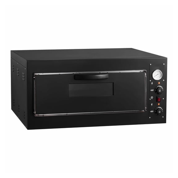 Electric Pizza Oven 24", Commercial Countertop Pizza Maker, 842F, 4200W, Indoor Oven with Thermometer, Dual Temp Control, for Restaurant & Home Use