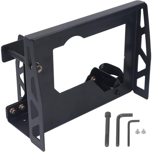 Electric Planer Stand Support Shelf, Steel Plate, Adjustable Holder with Wrench and Screw, Compact, for Woodworking