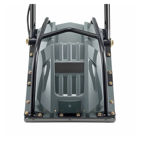 Electric Plate Compactor, 130W Ground Rammer, 5000N Force, 3.9" Depth, 16 m/min Speed - Driveway, Pavement, Landscaping