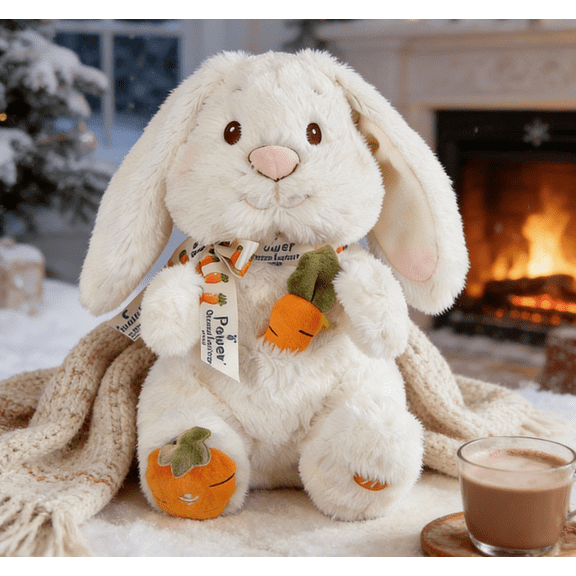 Electric Plush Bunny Toy, Singing Clapping Wiggling Ears Interactive Plush for Toddlers Kids, Soft PP Cotton Rechargeable, Ideal for Sensory Play Learning Gift