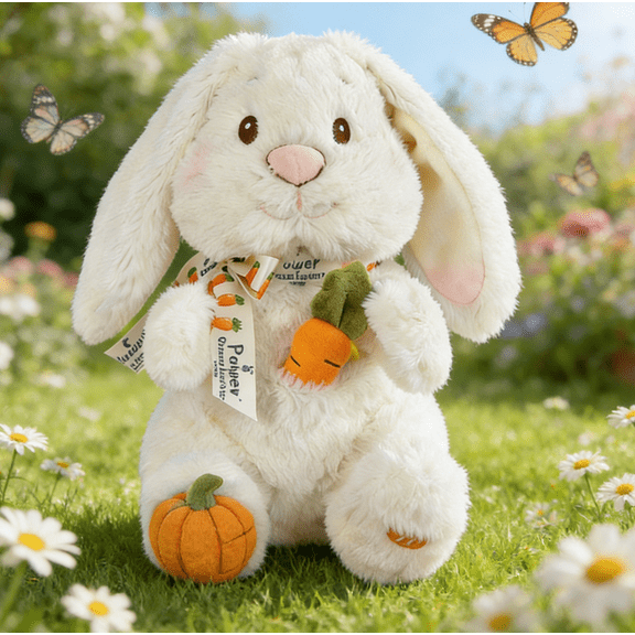 Electric Plush Bunny with Interactive Functions, Singing Clapping & Wiggling Ears Easter Decor