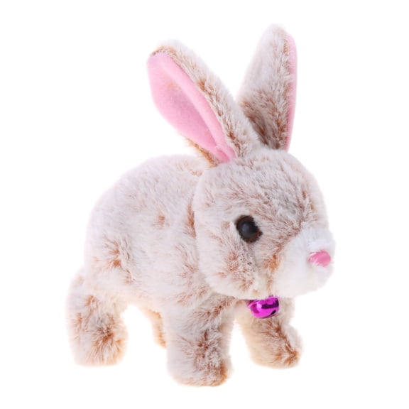 Electric Plush Rabbit Toy for Kids Simulation Singing Bunnies Toy Barking Rabbit Baby Crawing Learning Toy Toddler Gift