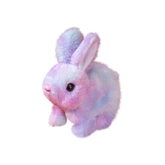 Electric Plush Simulation Rabbits Plush Bunny Toy with Sounds and Movements Animated Walking Wiggle Ears Easter Gifts for Boys Girls Easter Decorations