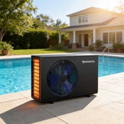 Pool Heat Pump Above and In Ground, 35000BTU, Heat and Cool Mode, WiFi Control, For 10000 Gallon Pools