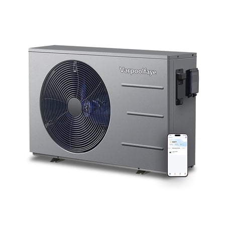 Electric Pool Heater for 8000 Gals Above and In Ground Swimming Pools, 30000BTU Pool Heat Pump with Heat and Cool Mode, WiFi Control, Titanium Heat Exchanger, 120V