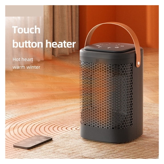 Electric Portabale Warmer Air Blower Remote Control Touch Screen Electric Heating Fan Household Desktop Shaking Head PTC Heater ,Rapid heating