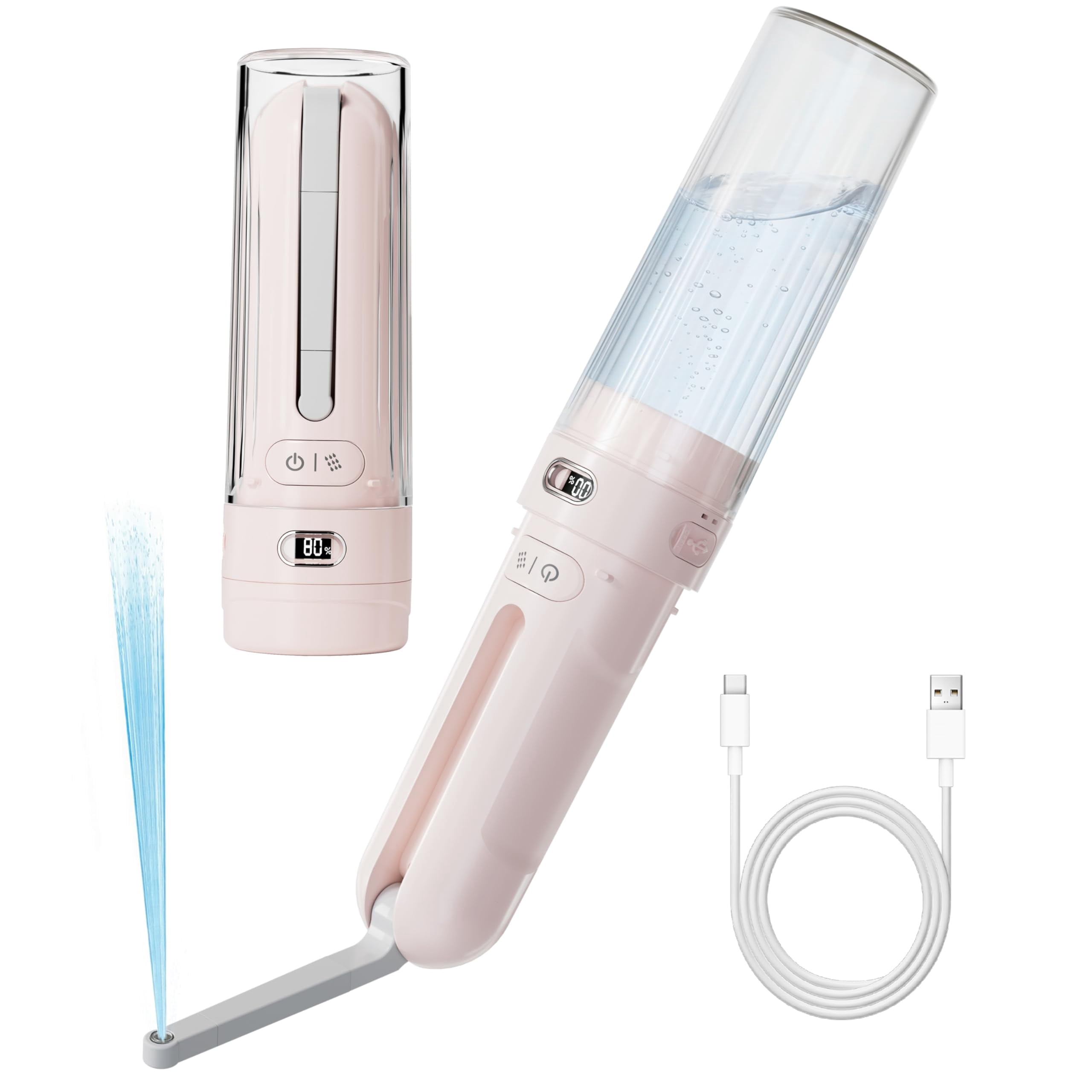 Electric Portable Bidet - Rechargeable Travel For Women Care & Personal Hygiene | With 3 Modes Home Camping (pink)