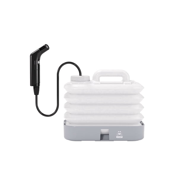 Electric Portable Bidet for Travel, Rechargeable Handheld Travel Bidet with 2 Spray Modes, 10L Foldable Bucket Included, Personal Hygiene Washer for Camping, RV, Outdoor & Home Use
