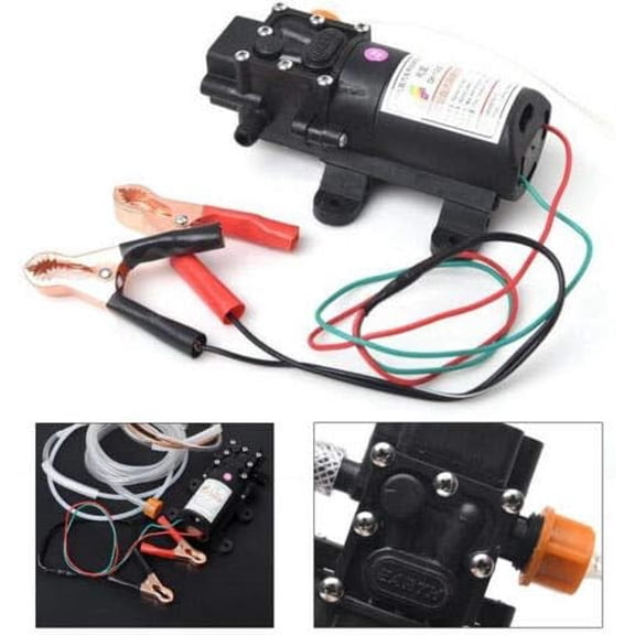 Electric Portable DC 12V Transfer Pump Extractor Suction Engine Oil Fluid, Fuel Engine Oil Transfer Pump Fluid Oil Extractor Engine Oil Scavenge Pump 12V 60W Car Exchange Transfer Pump