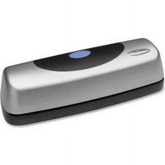 Electric Portable Desktop Punch with 3 Holes, 15 Sheet - Silver