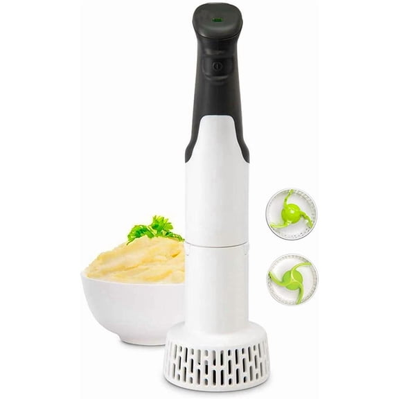 Electric Potato Masher | Hand Blender 3-in-1 Set Multi Tool - Blends, Purees and Whisks | Immersion Mixer | Perfectly Blends & Purees Baby Food | Vegetables & Potatoes | Soup Makers