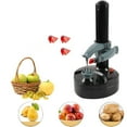 thumbnail image 1 of Electric Potato Peeler - Hands-Free Automatic Fruit & Vegetable Peeling Machine, Adjustable Stainless Steel Blade for Apples/Potatoes, Kitchen Peeling Tool (Need 4 AA Natteries - Not Include), 1 of 8