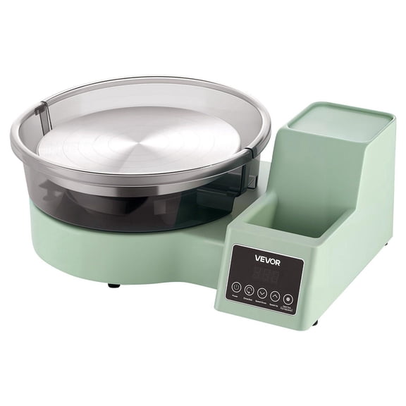 Electric Pottery Wheel for Adults 11 Inch Aluminum Turntable 450W with Foot Pedal 30-300 RPM Adjustable Speed Detachable Basin DIY Clay Art Craft