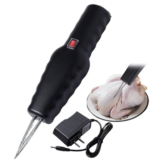 Electric Poultry Plucker Quick Chicken Plucker Handheld Rechargeable or Plug In Feather Remover Machine for Chicken Duck Goose and Turkey in Orange or Black