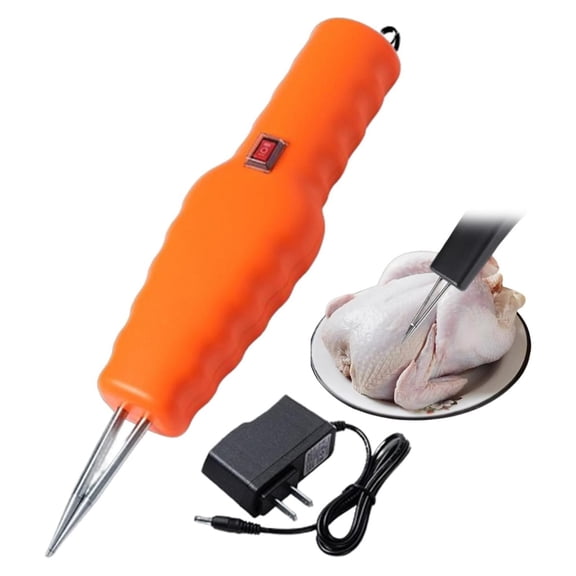 Electric Poultry Plucker Quick Chicken Plucker Handheld Rechargeable or Plug In Feather Remover Machine for Chicken Duck Goose and Turkey in Orange or Black
