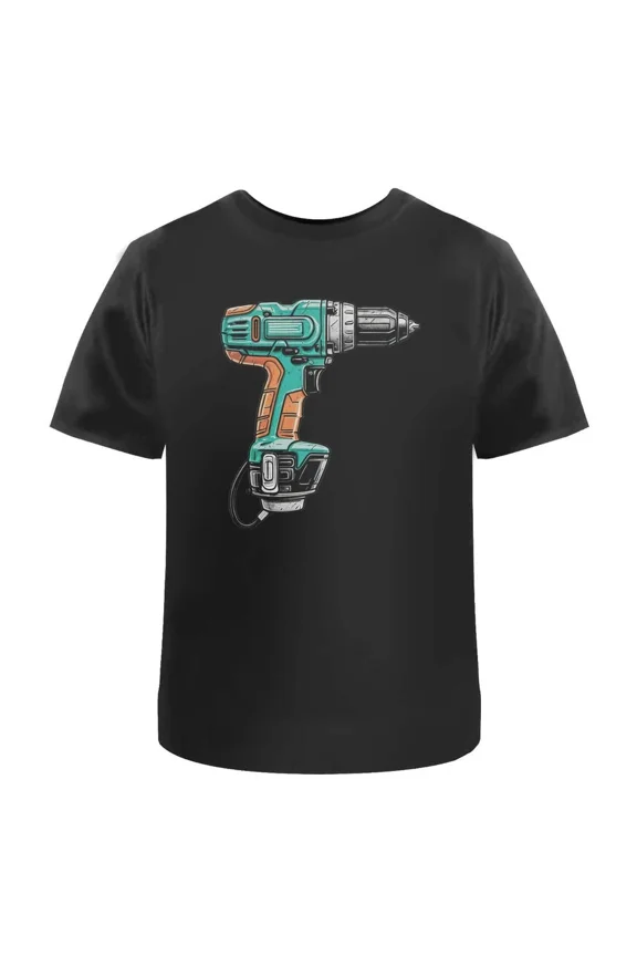 Electric Power Drill Unisex T-Shirt - 100% Cotton