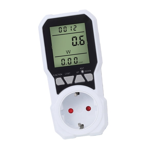 Electric Power Energy Meter LCD Digital Power Meter Socket KWH Electricity Consumption Monitoring Household Energy
