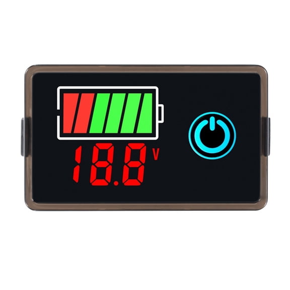 Electric Power Gauge Digital Current Meter Tester with Clear Readout for 8-100V