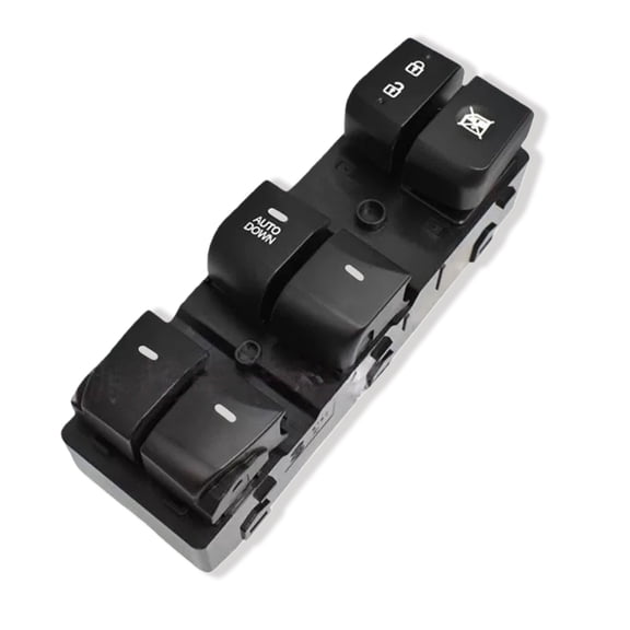 Electric Power Window Control Switch Fit For Hyundai Elantra 2001-2005, OEM: 93570-4V040, Window Buttons Driver Side-Black-1Pc