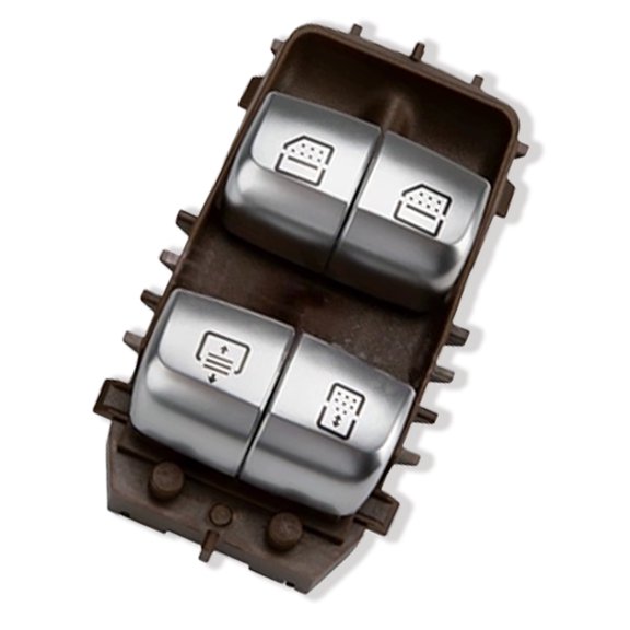 Electric Power Window Control Switch Fit For Mercedes Benz S-Klasse W222 V222 2014-2017, OEM: A2229051505, Window Buttons Driver Side-Beige-1Pc