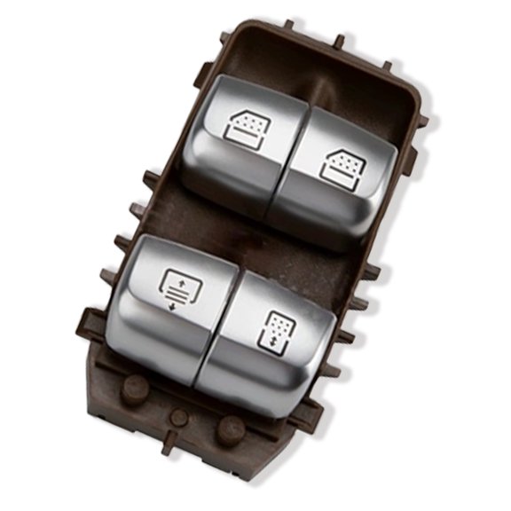 Electric Power Window Control Switch Fit For Mercedes Benz S-Klasse W222 V222 2014-2017, OEM: A2229051505, Window Buttons Driver Side-Brown-1Pc